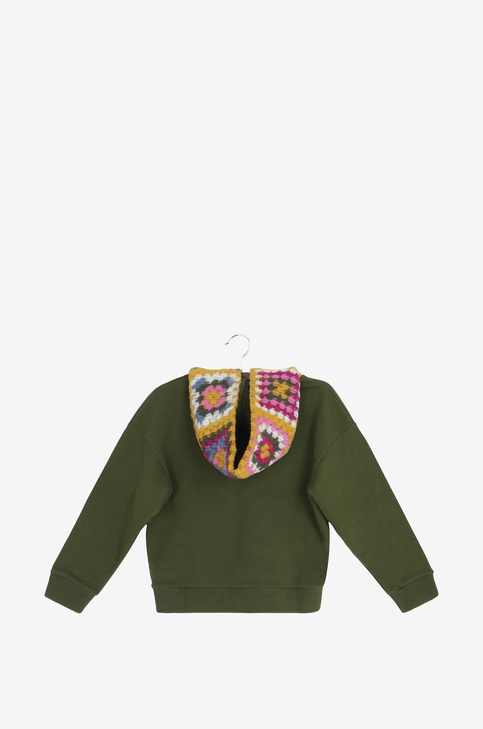 MC2 SAINT BARTH Sweat-shirt à capuche bi-matière fille Jeune Fille KAKI 2