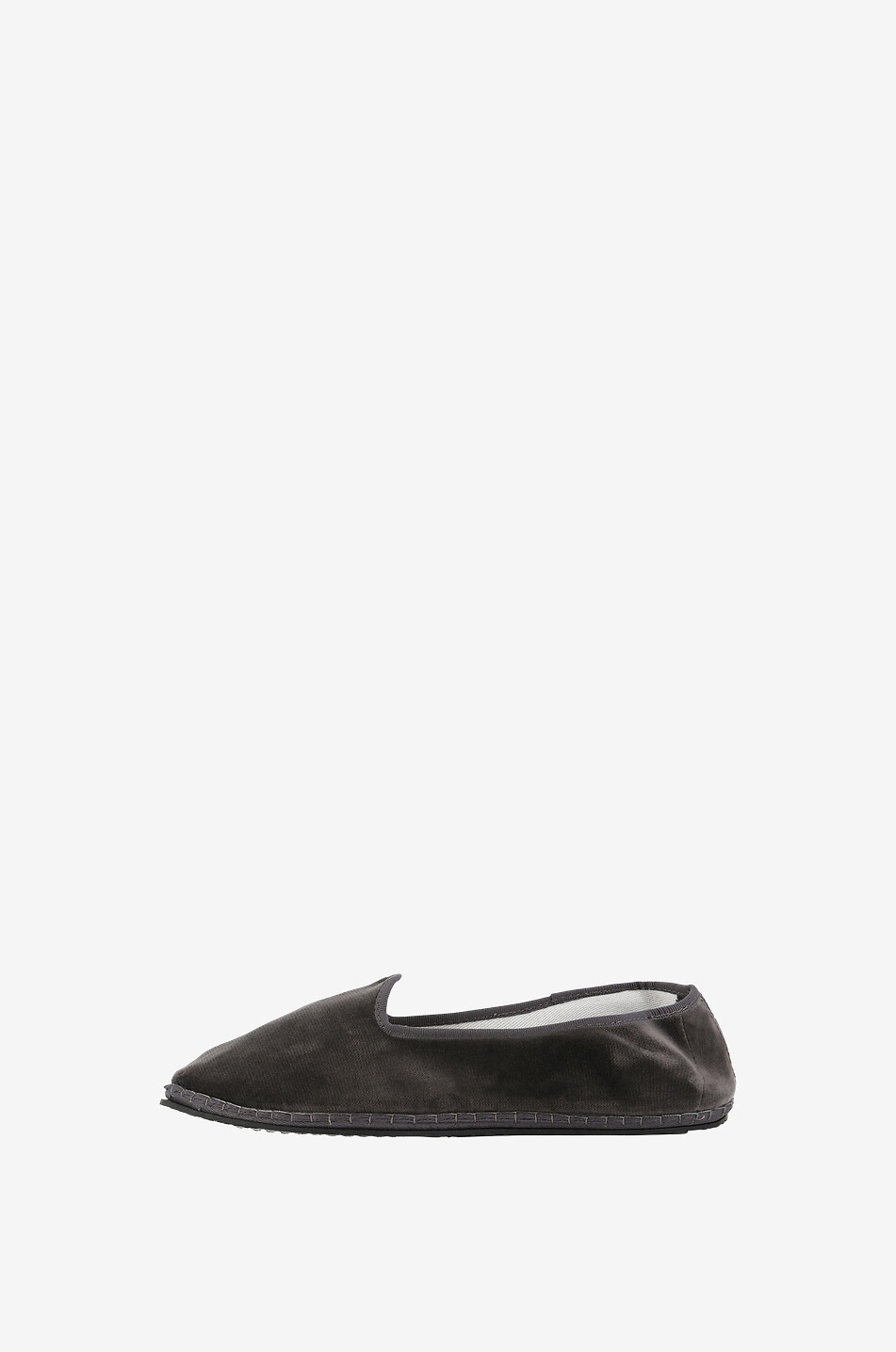 CAPULETTE Hausschuhe Friulane Velours Herren DUNKELGRAU 3