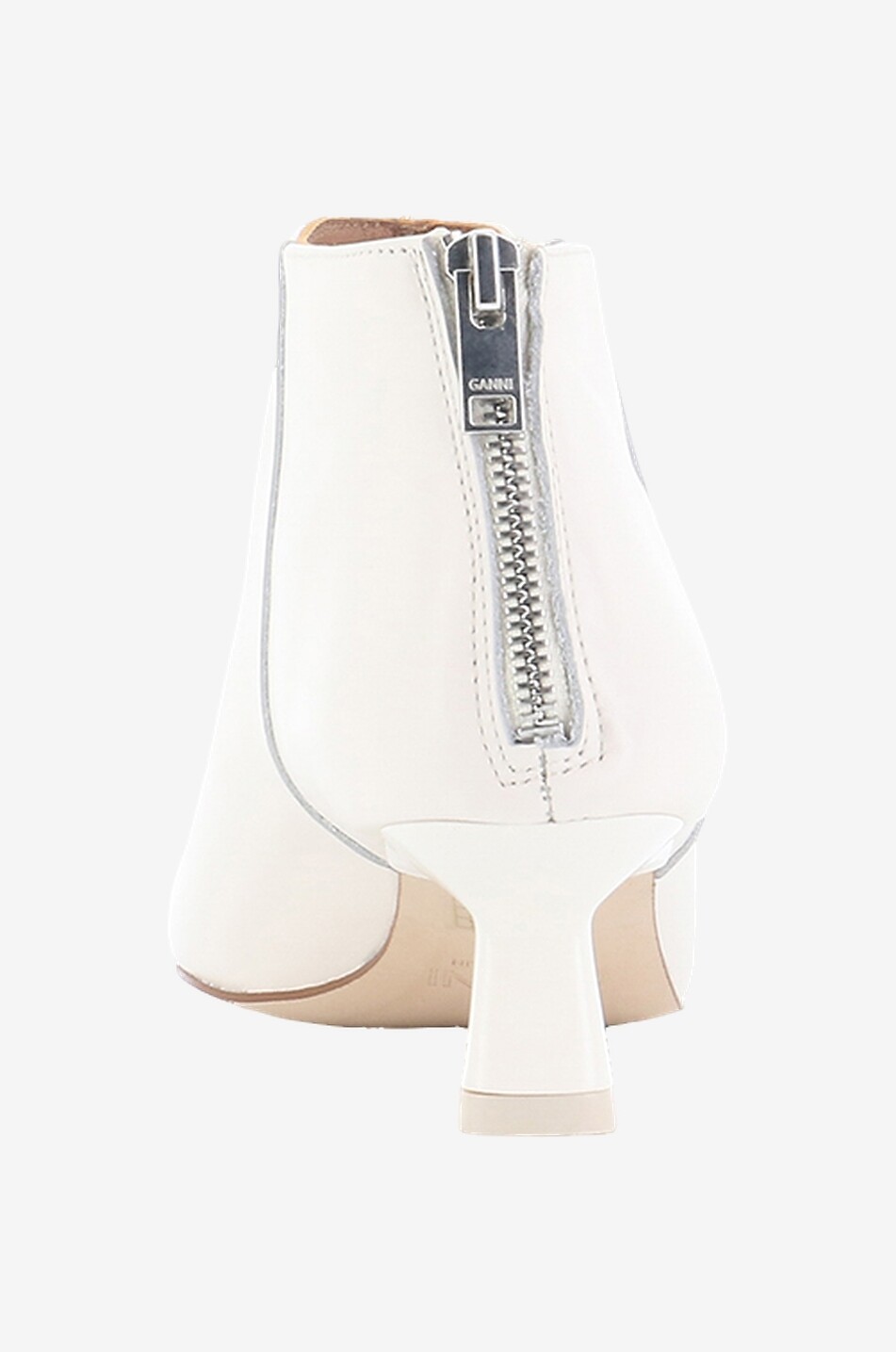 Bottines à talon en cuir lisse Soft Pointy Crop 50