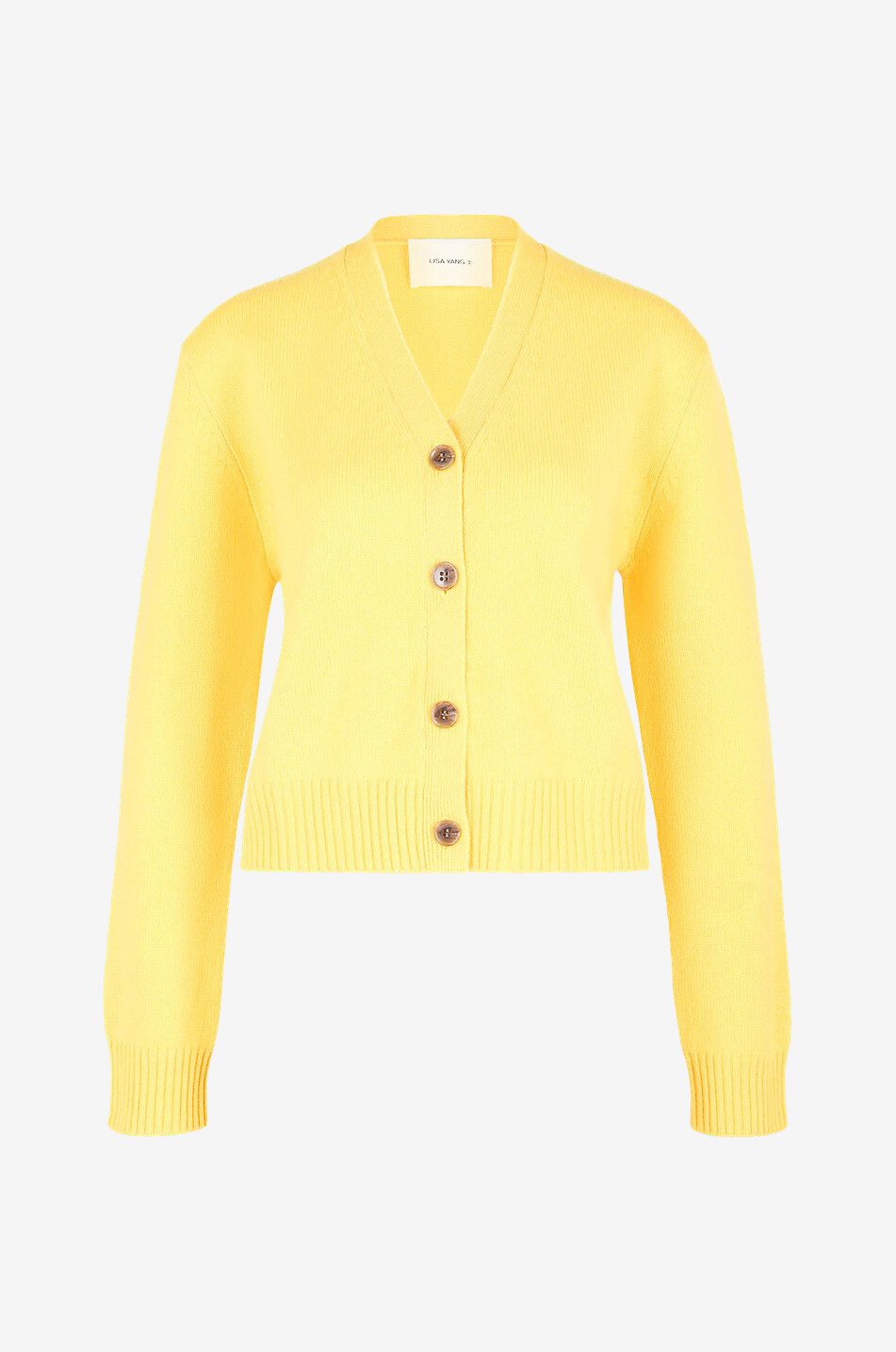 LISA YANG Marion cashmere cardigan Women YELLOW 1