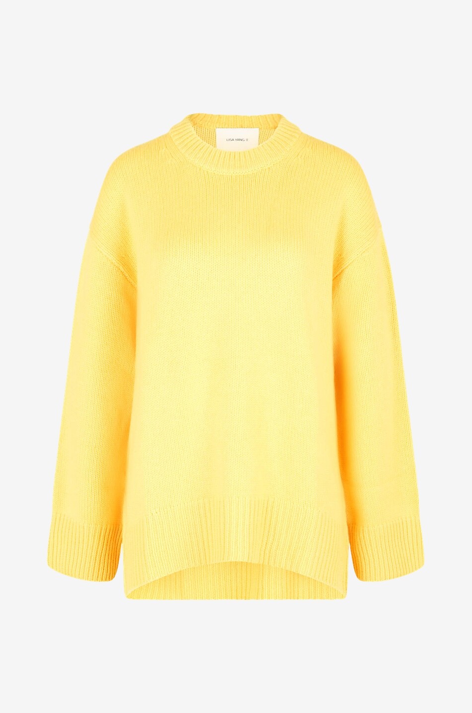 LISA YANG Noor cashmere round neck jumper Women YELLOW 1