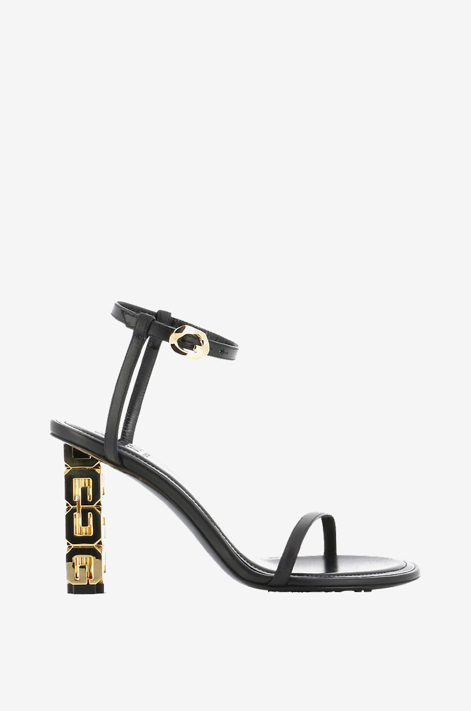 GIVENCHY Absatzsandalen aus Lammleder G Cube 85 Damen SCHWARZ 1