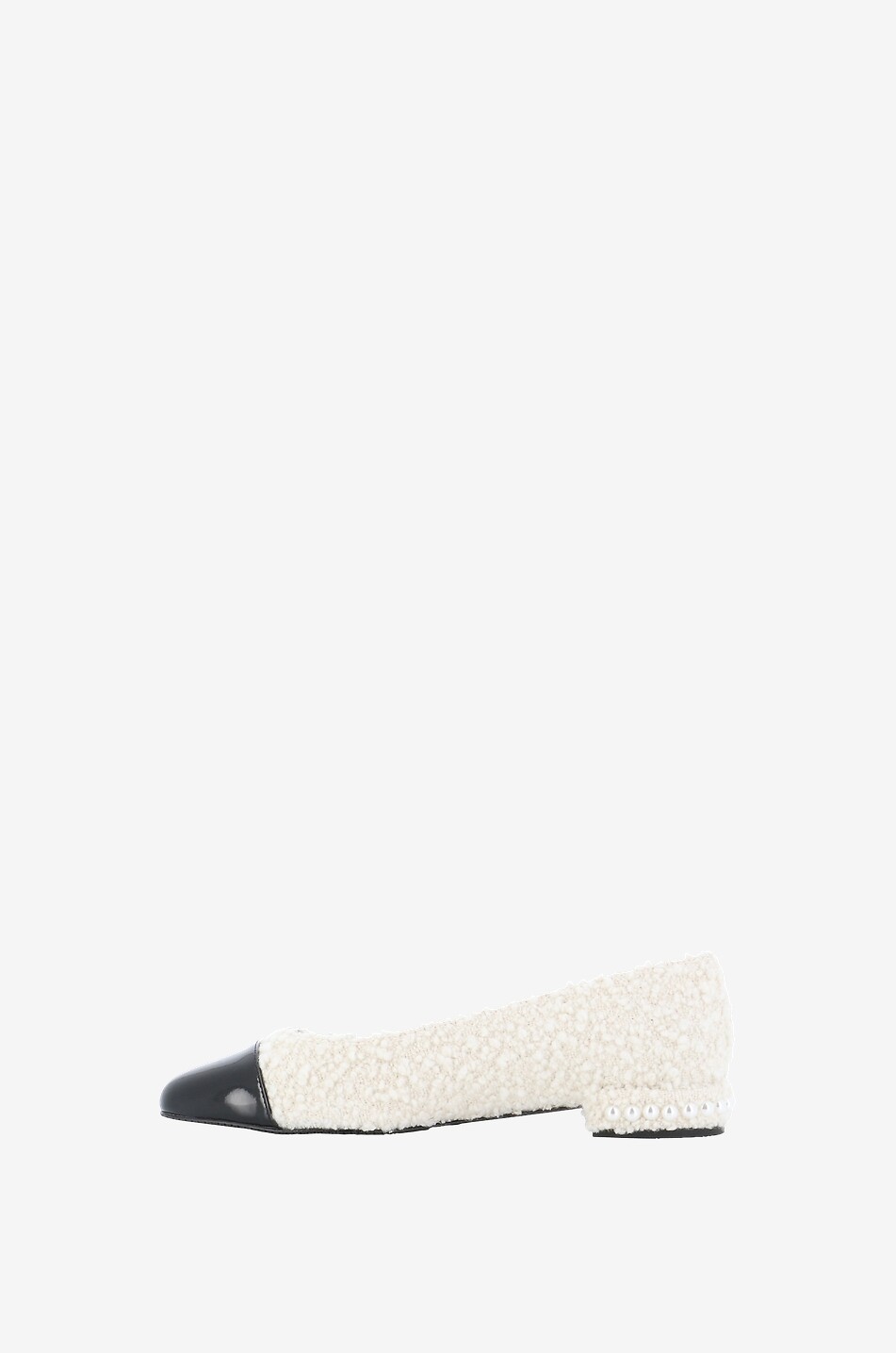 Ballerines en bouclé et cuir Pearl
