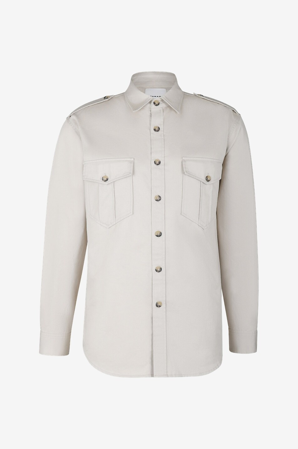 Safarihemd aus Gabardine Pomili