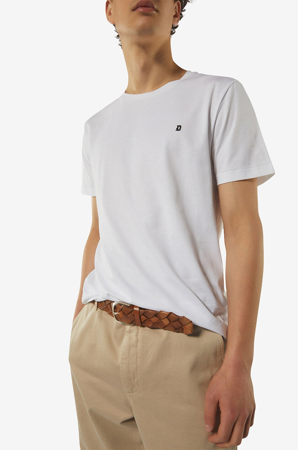 T-shirt à manches courtes en coton à monogramme