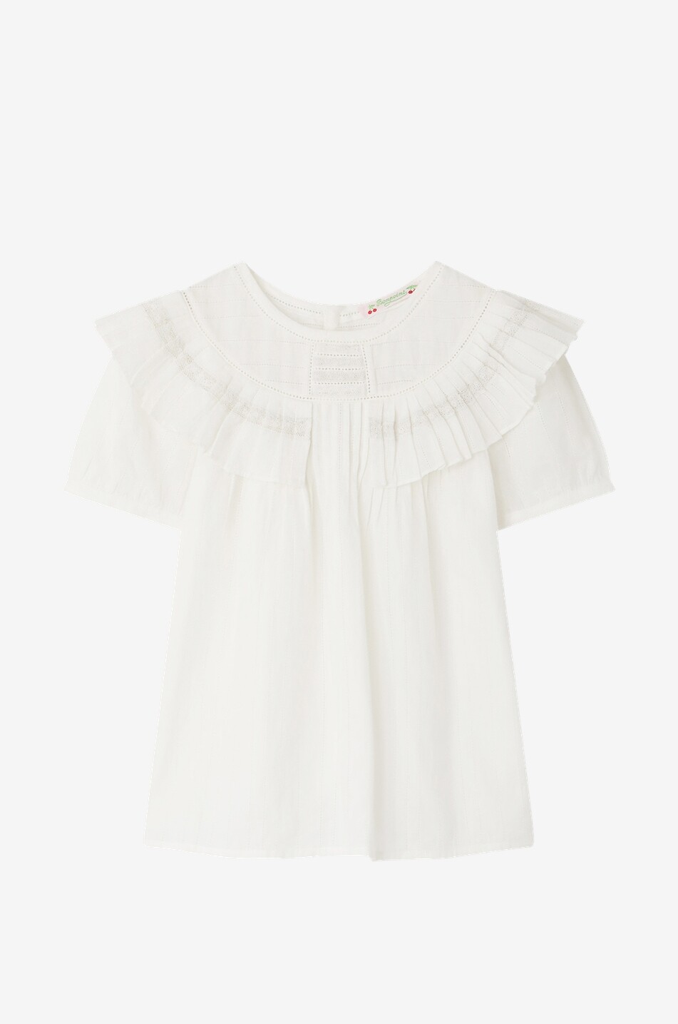 BONPOINT Blouse à manches courtes fille Truly Fille BLANC 1