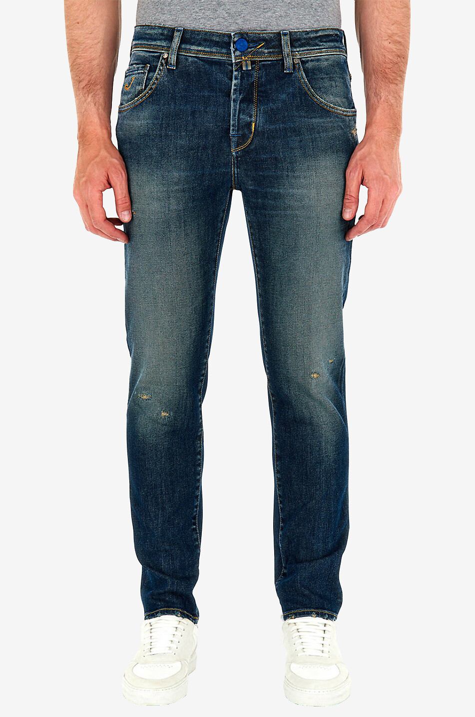 JACOB COHEN Scott cotton slim fit jeans Men MEDIUM BLUE 3