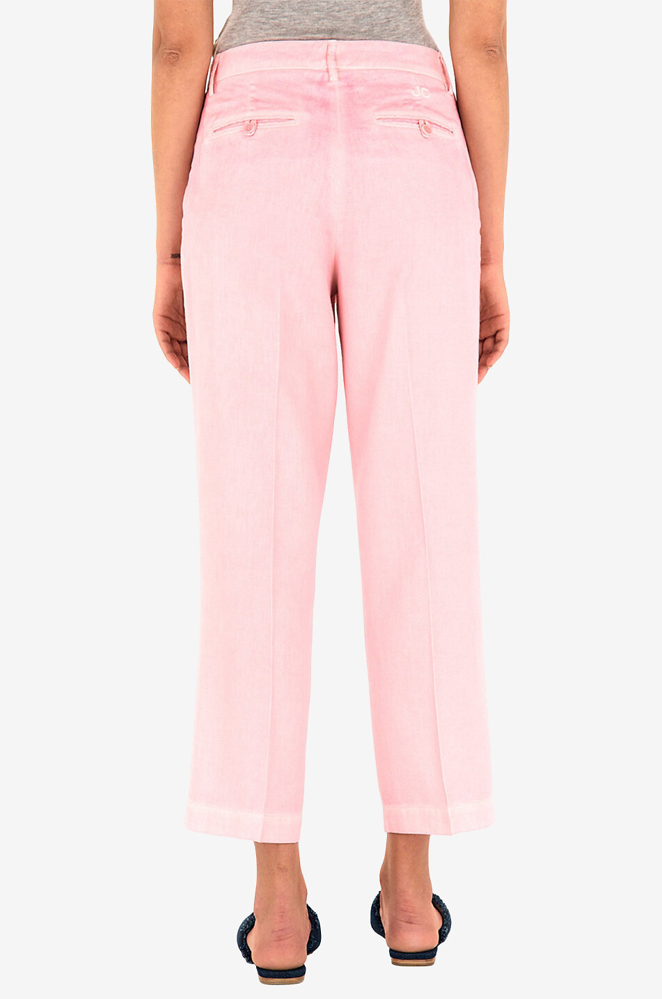 JACOB COHEN Diana linen chinos Women PINK 3