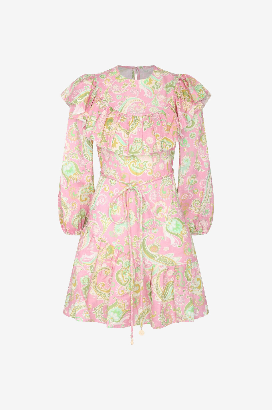 Marta long-sleeved linen dress