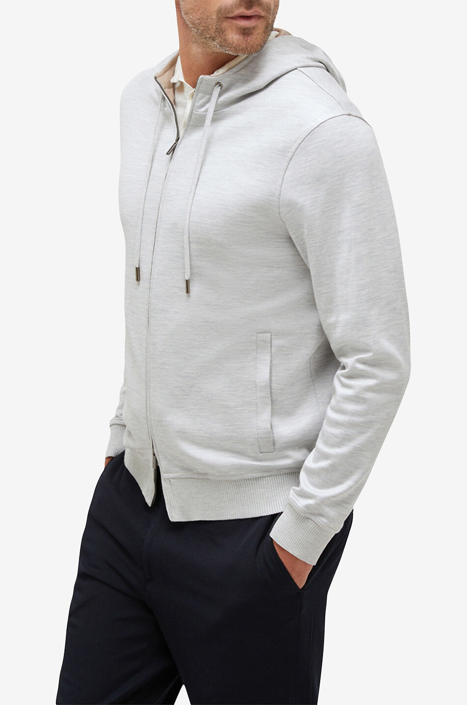 Sweatshirt aus Seide und Baumwolle