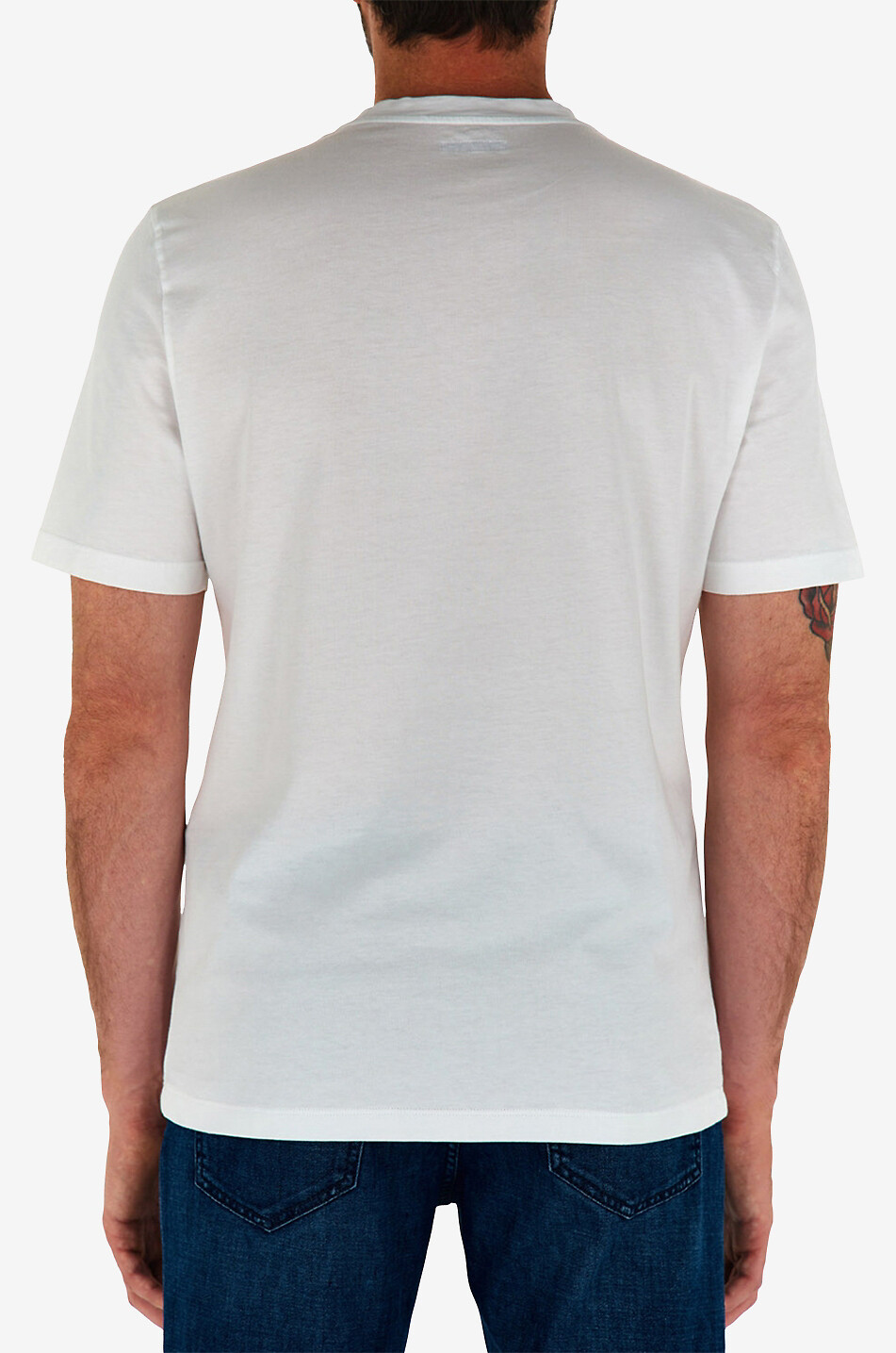 JACOB COHEN Cotton short-sleeved T-shirt Men WHITE 4