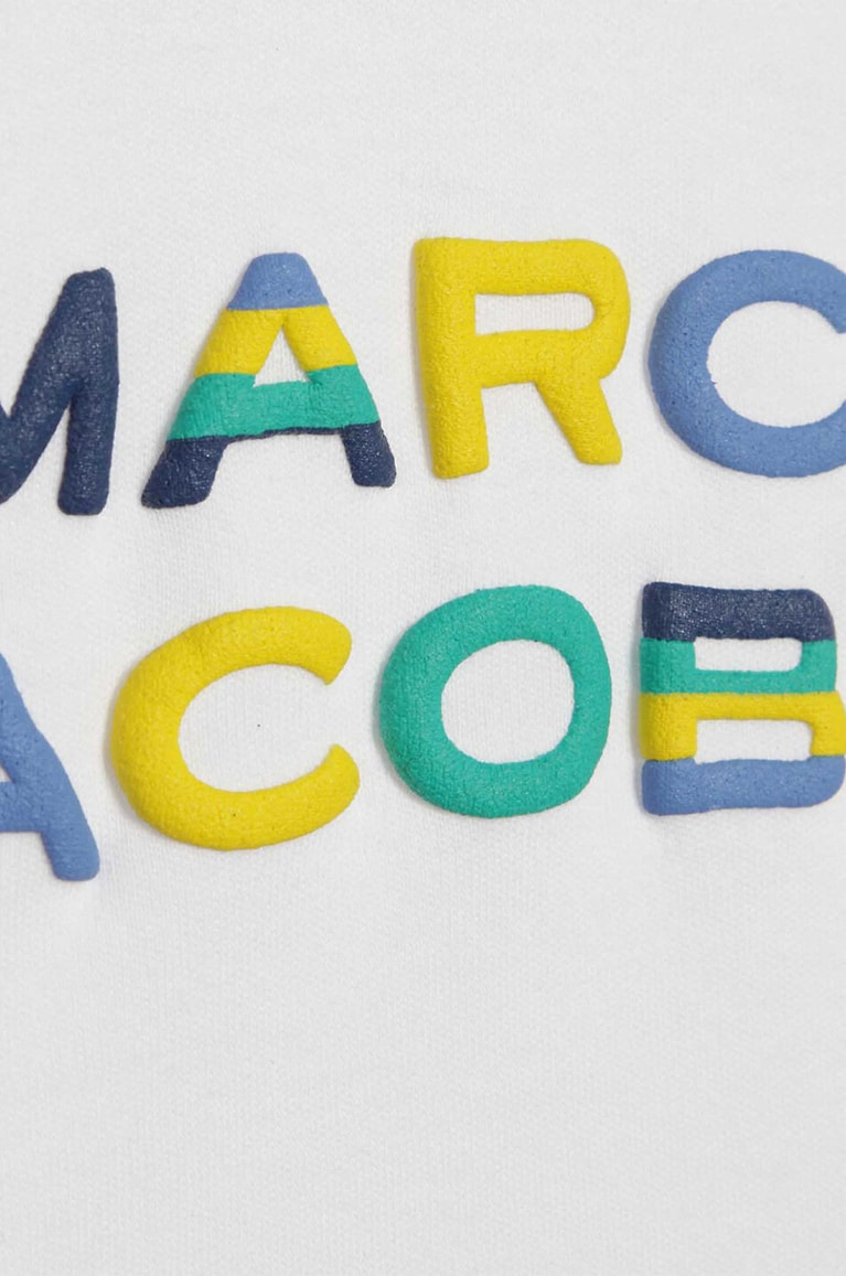 THE MARC JACOBS Logo printed cotton baby shorts and T-shirt Baby WHITE 7