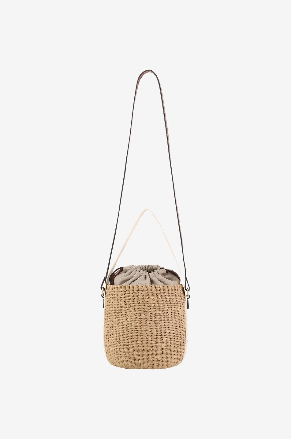 CHLOE Geflochtener Korb aus Papier Woody Small Damen WEISS 3