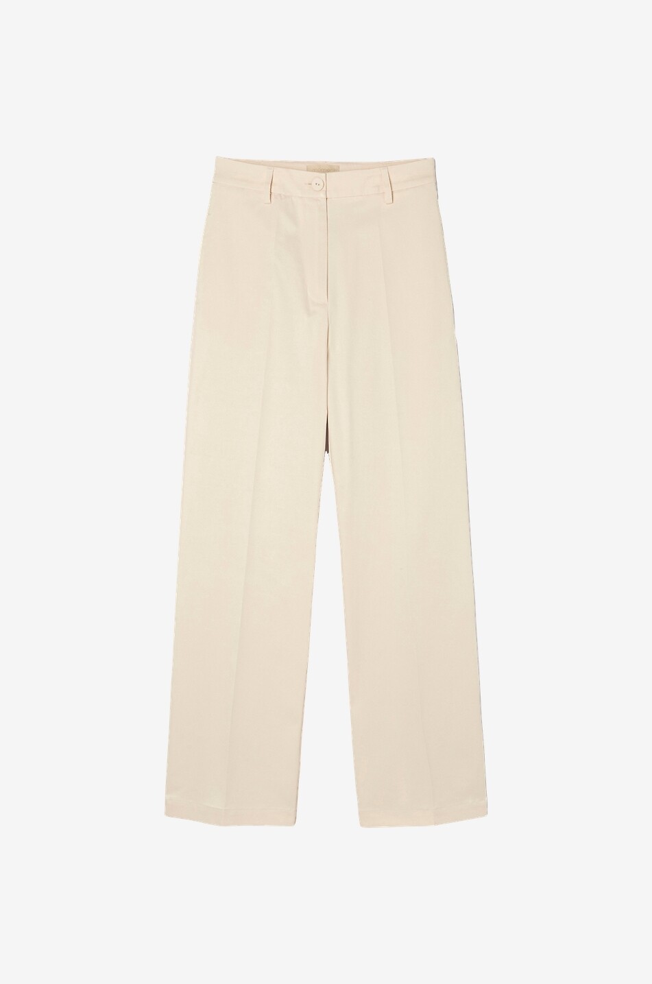 Ebony cotton straight leg trousers