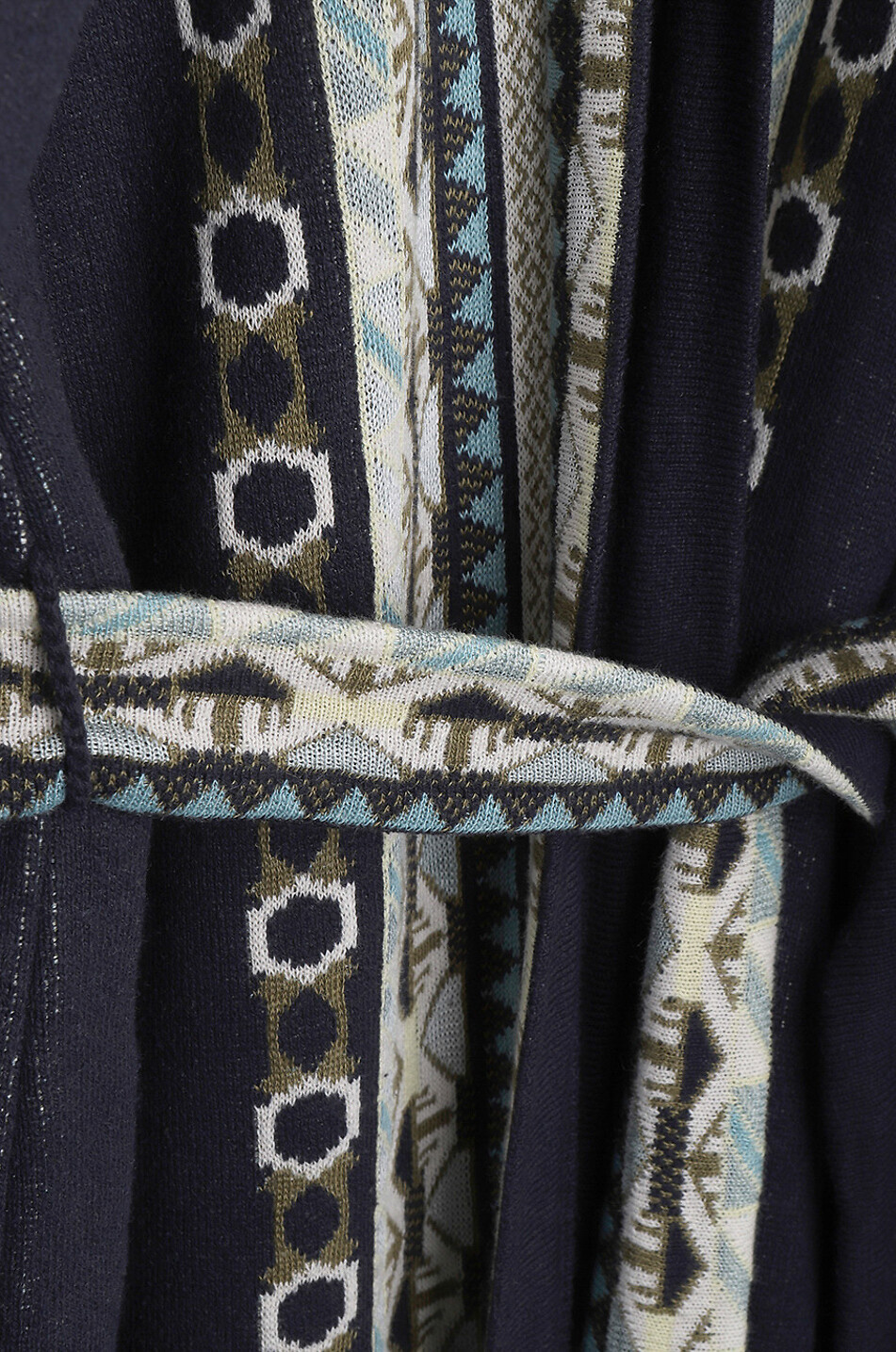 ETRO Jacquard-Strickmantel Ikat Damen DUNKELBLAU 3