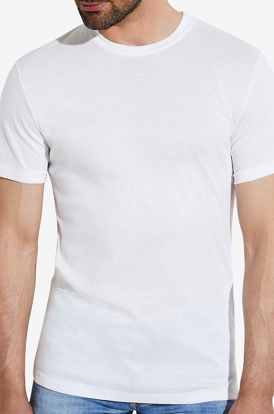 ZIMMERLI T-shirt fin en jersey 222 Business Class Homme BLANC 3