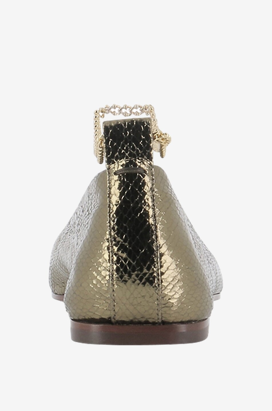 Ballerinas aus Leder mit eckiger Kappe