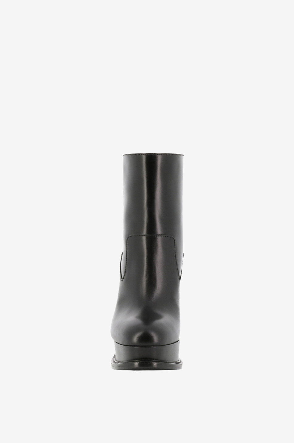 ALEXANDER McQUEEN Plateau-Stiefeletten aus Glattleder mit Absatz 80 Damen SCHWARZ 2
