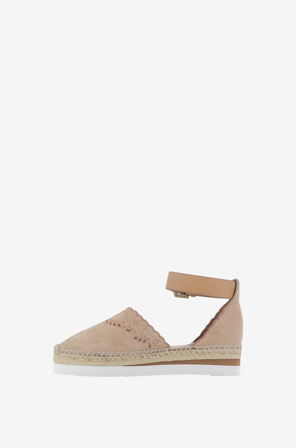 SEE BY CHLOE Glyn embroidered suede espadrilles Women BEIGE 3