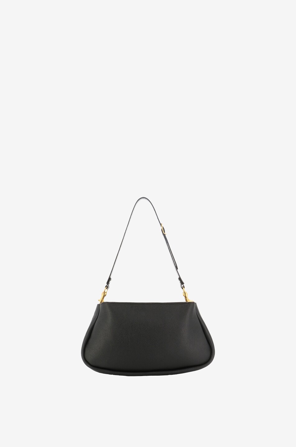 CHLOE Marcie clutch in grained and smooth leather with strap Women BLACK 3