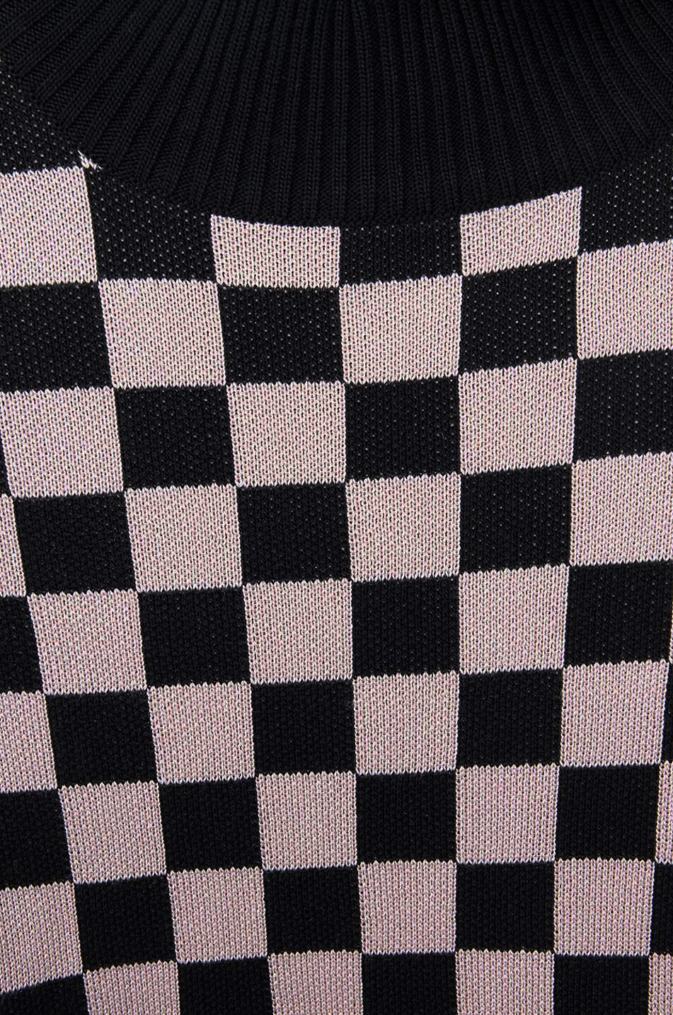 UNE HEURES Pull jacquard en soie Zouzou Checkerboard Femme MULTICOLORE 3