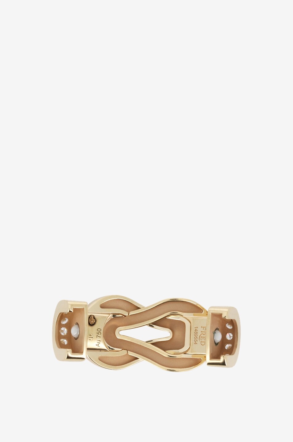 Chance Infinie LM yellow gold and diamond buckle
