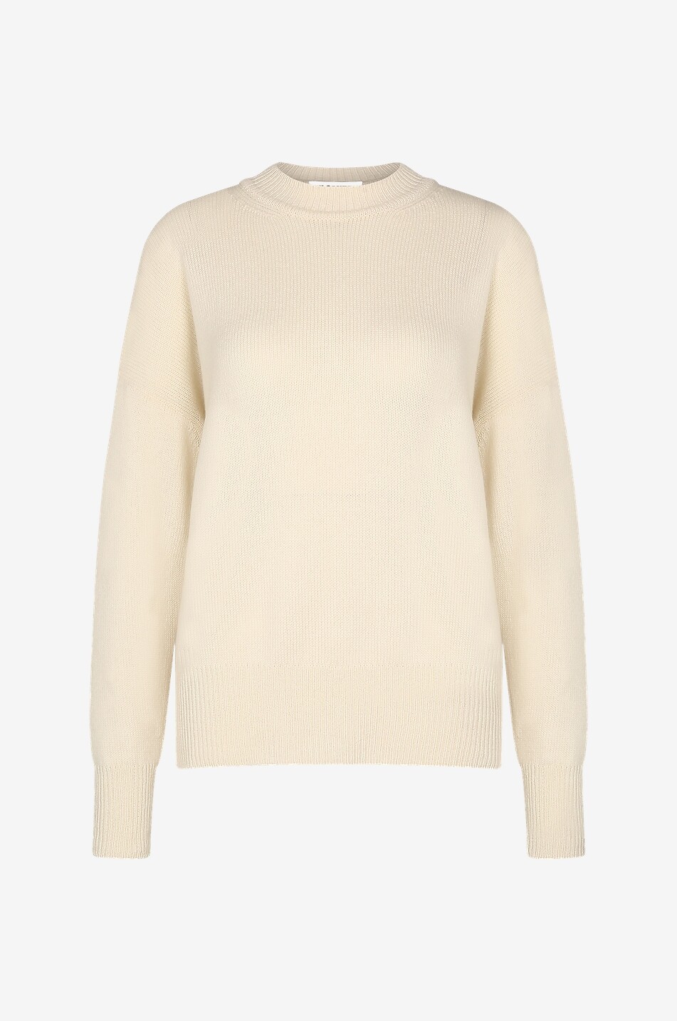 Pull boxy à col rond en cachemire