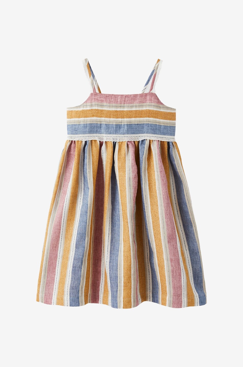 Girl's striped strappy dress