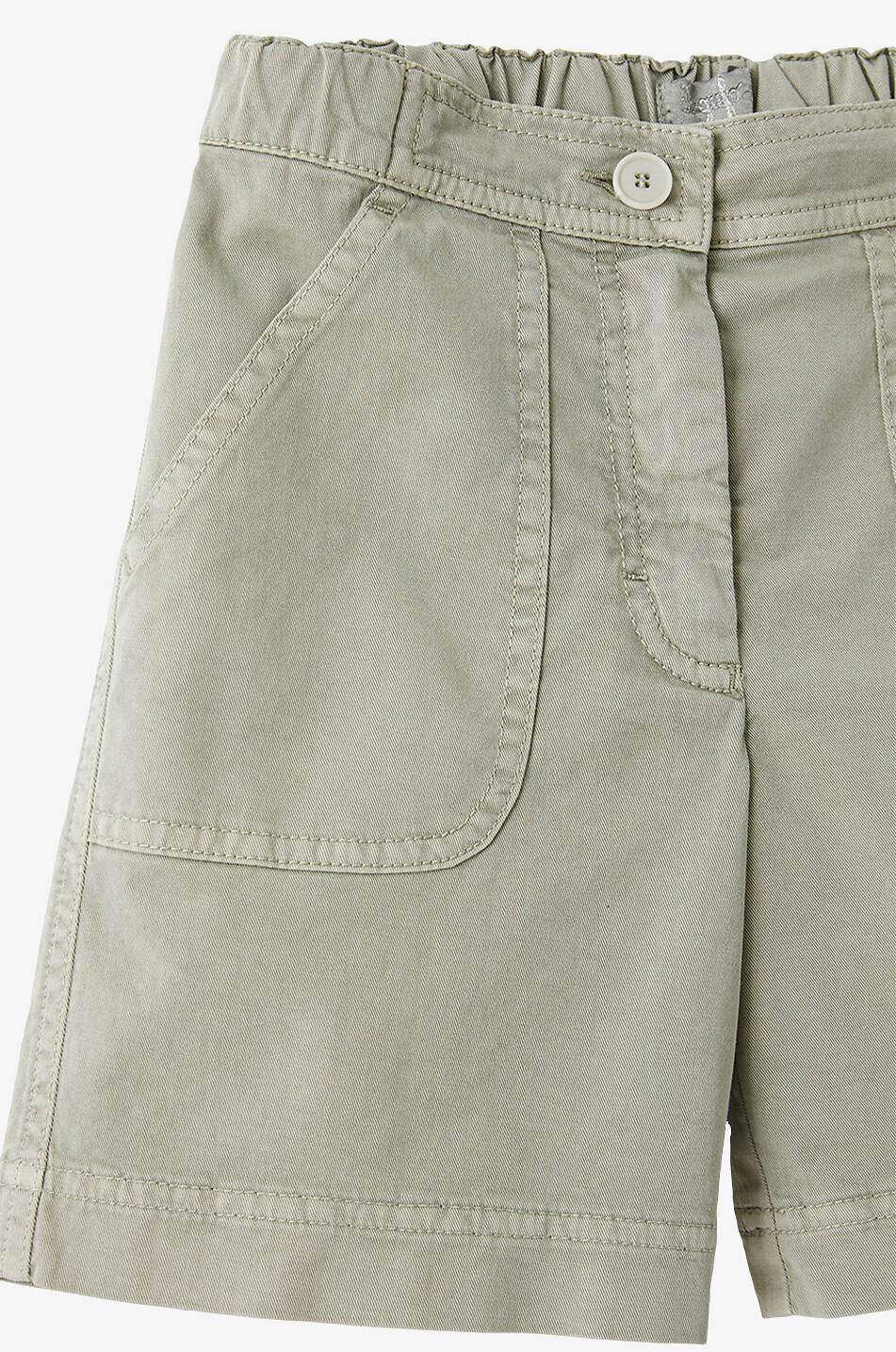 Short en gabardine fille