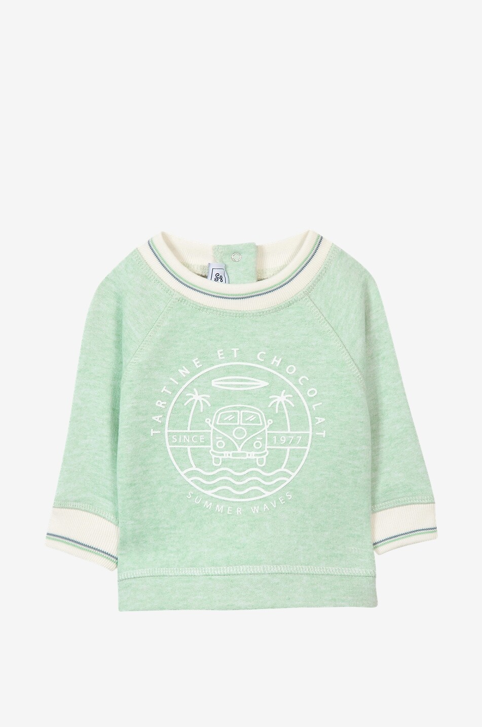 Sweat-shirt bébé à col rond Summer Waves