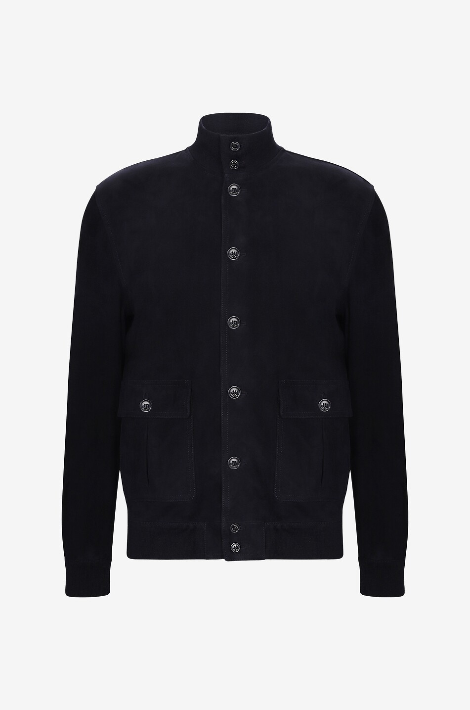 VALSTAR MILANO 1911 Valstarino lightweight suede blouson Men DARK BLUE 1