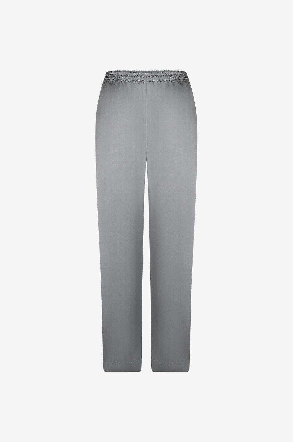 Pantalon droit en satin