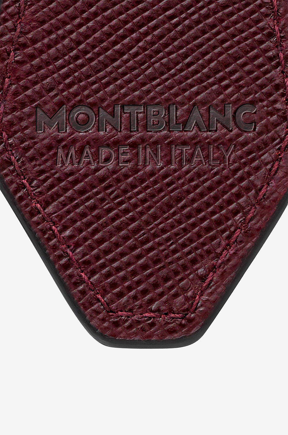 MONTBLANC Sartorial diamond-shaped key fob Men DARK RED 3