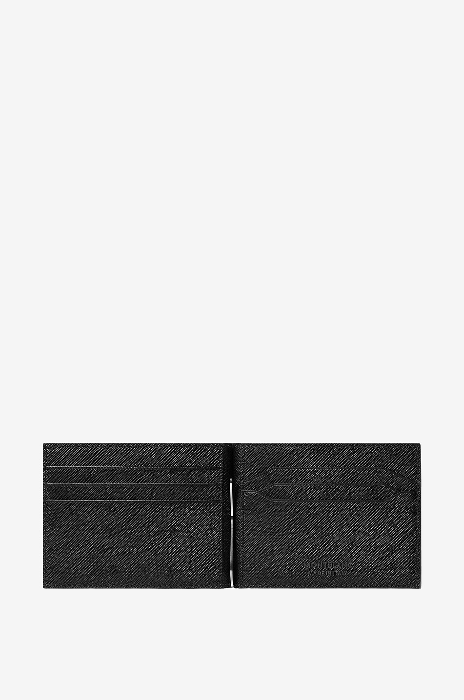 MONTBLANC Saffiano-Leder-Brieftasche mit Geldscheinklammer Sartorial 6cc Herren SCHWARZ 2