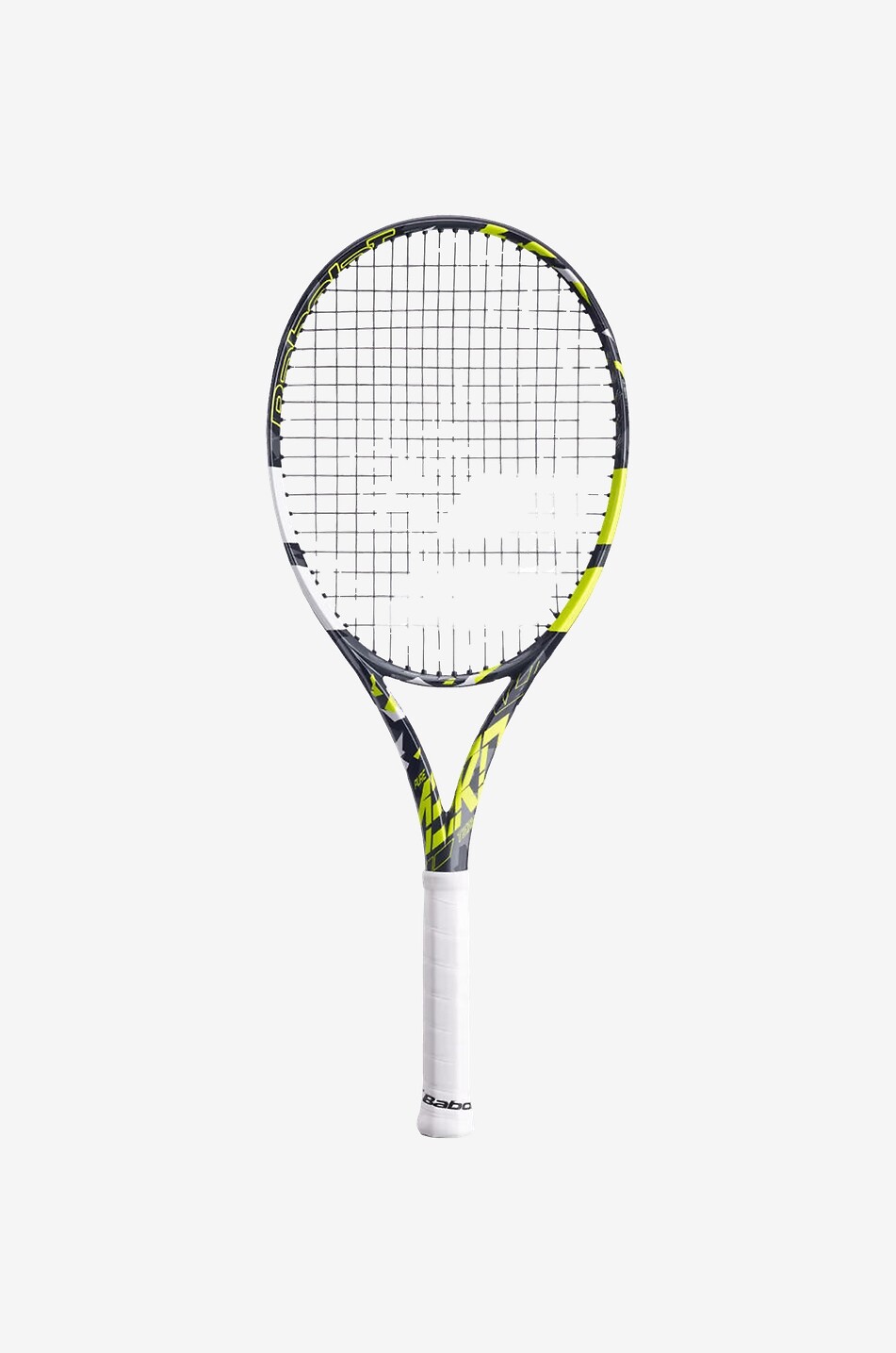 Pure Aero Team strung tennis racquet