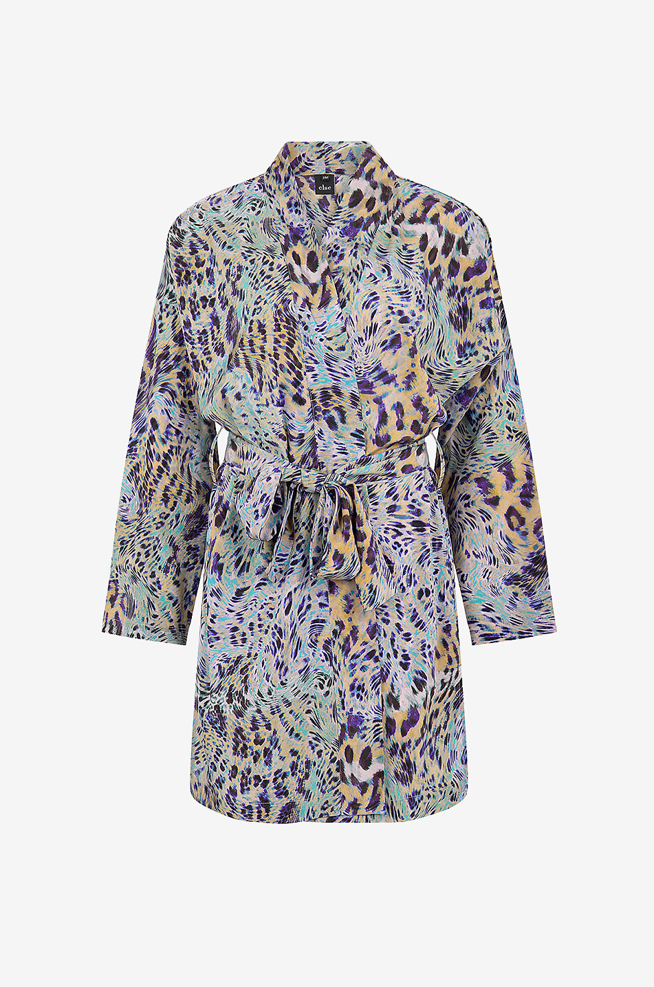 ELSE Robe de chambre de soie Nocturnal Animal Femme MULTICOLORE 1