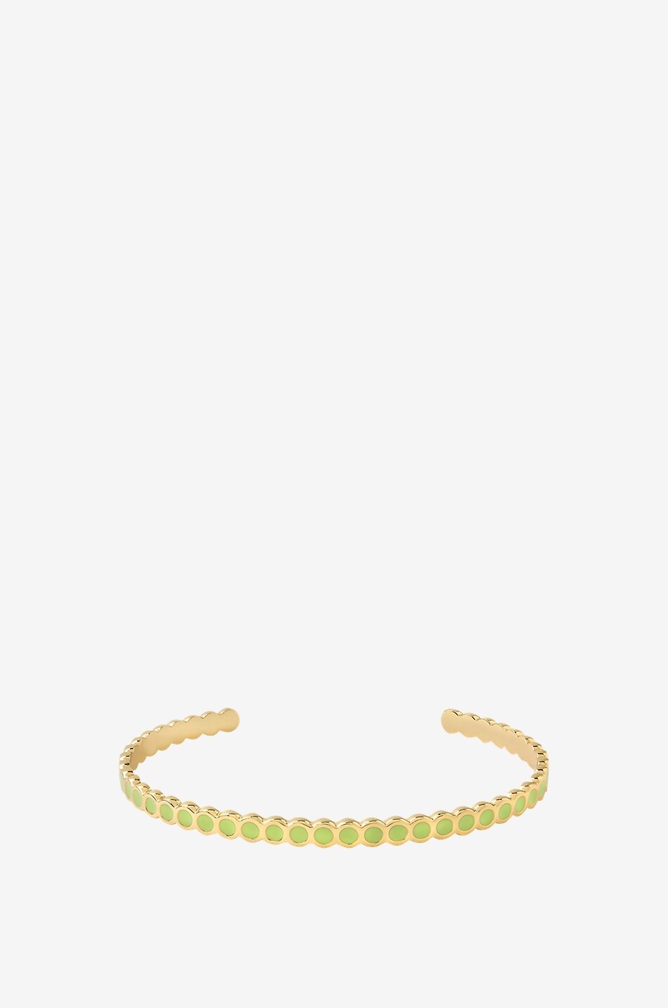 Lumi II enamelled gold-tone bangle