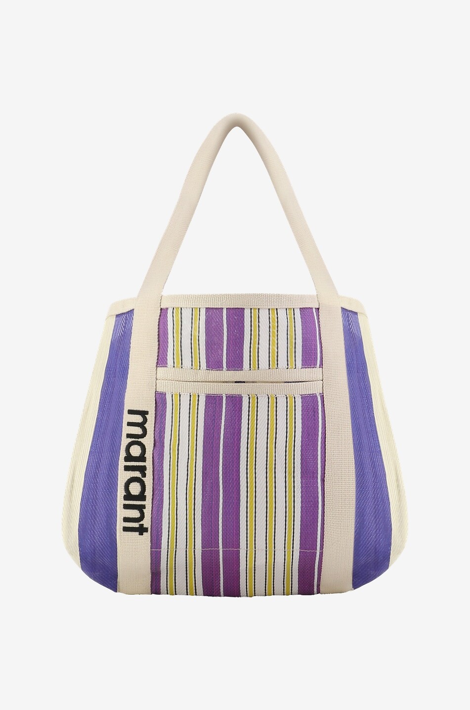 ISABEL MARANT Darwen striped openwork nylon tote bag Women MULTI COLOURED 1