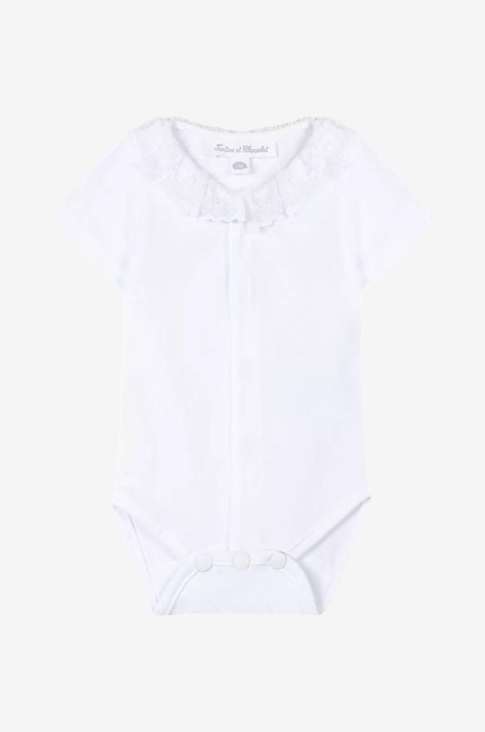 Body bébé en jersey et dentelle