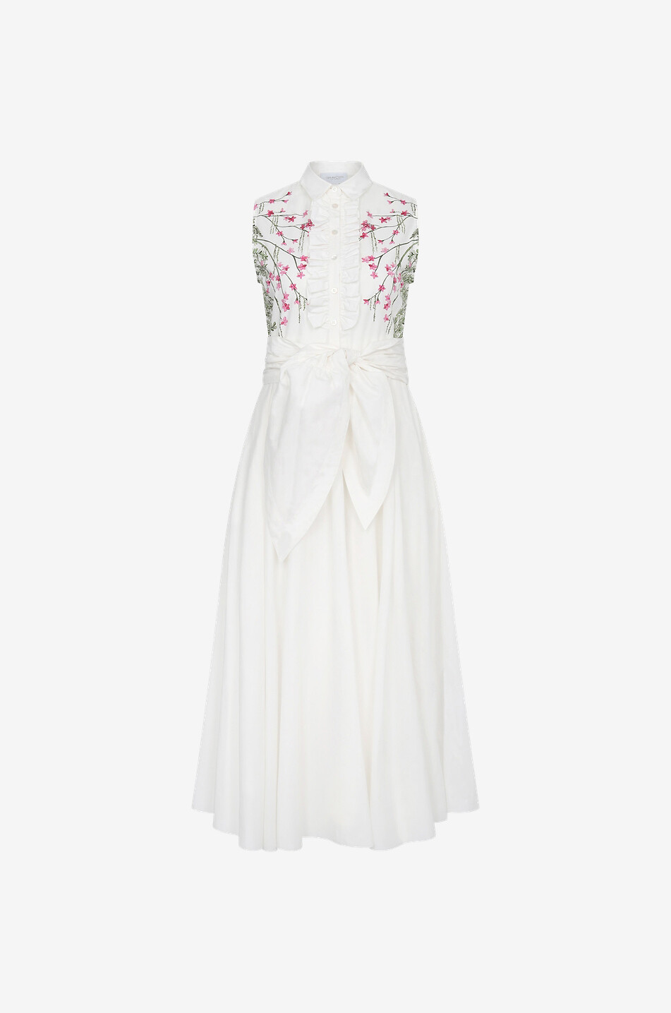 Ärmelloses Midikleid aus Popeline Floral Ramage