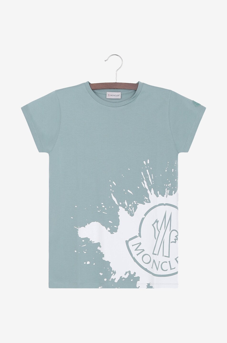 MONCLER T-shirt garçon à manches courtes Moncler Splash Garçon VERT CLAIR 1