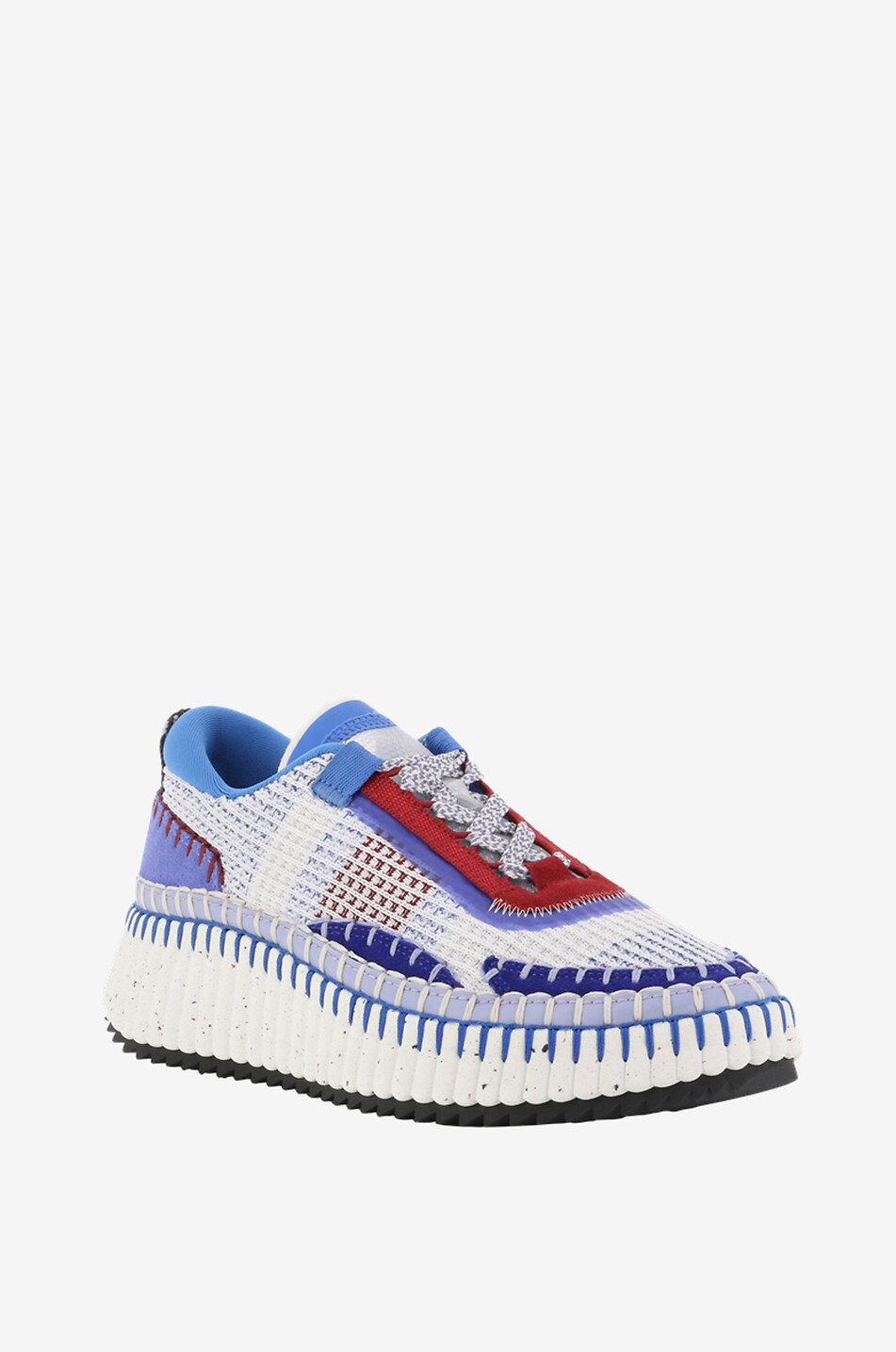 CHLOE Nama Eco-friendly low top mesh sneakers Women BLUE 1