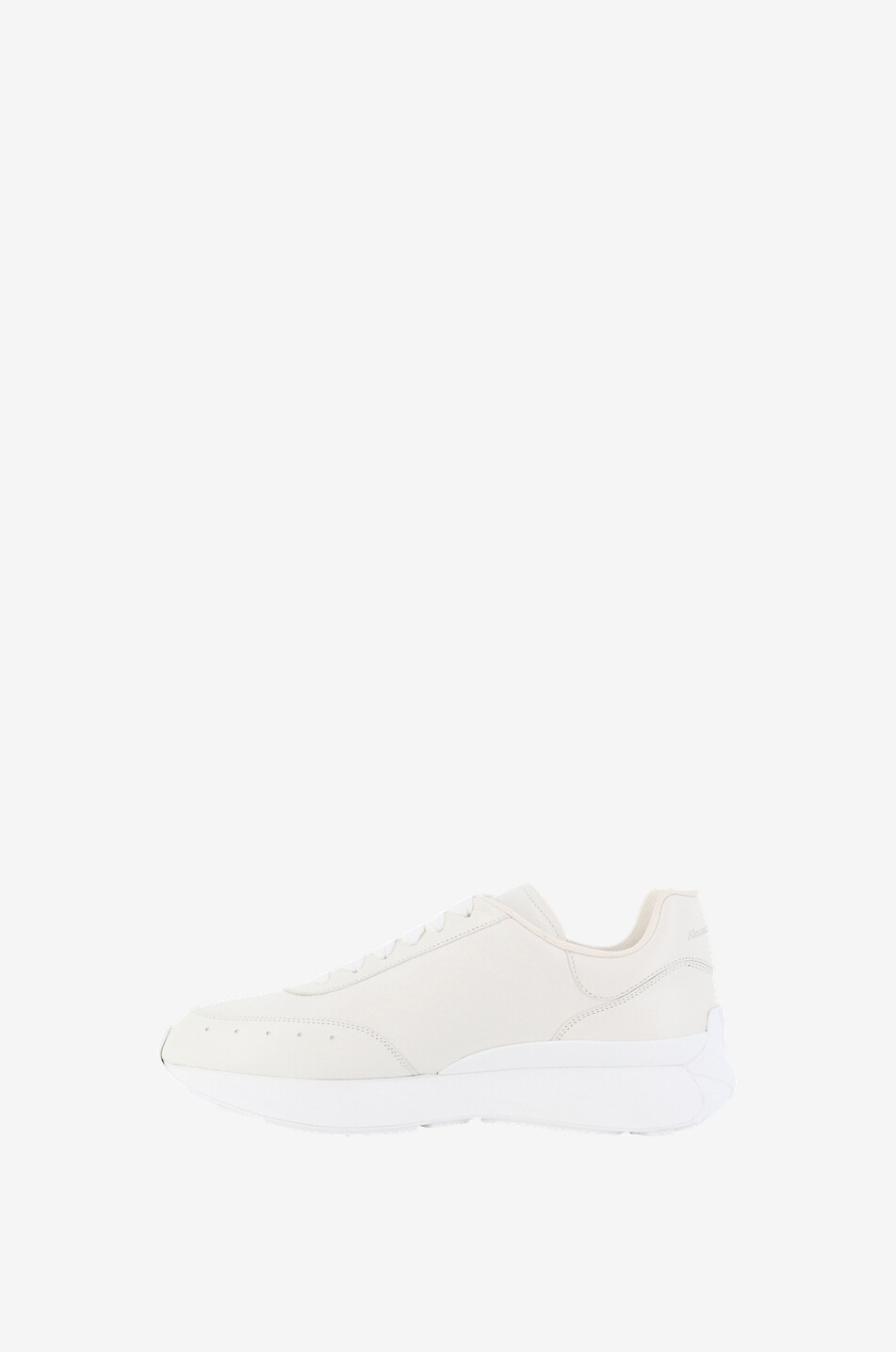 ALEXANDER McQUEEN Sprint Runner low-top lambskin sneakers Men WHITE 3