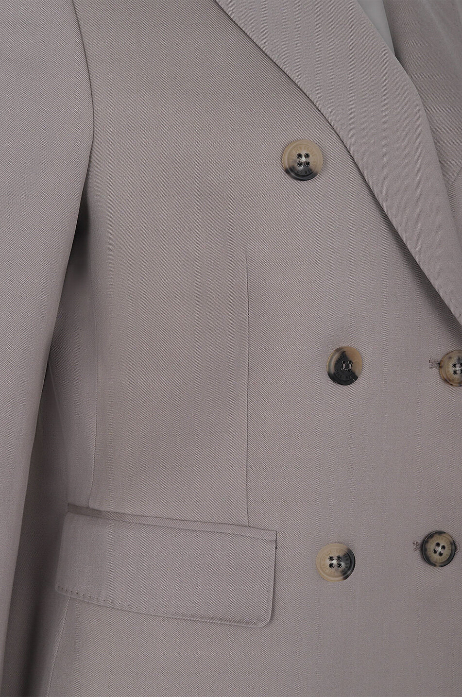 GOLDEN GOOSE Blazer à boutonnage double en gabardine de laine Diva Femme BEIGE 3