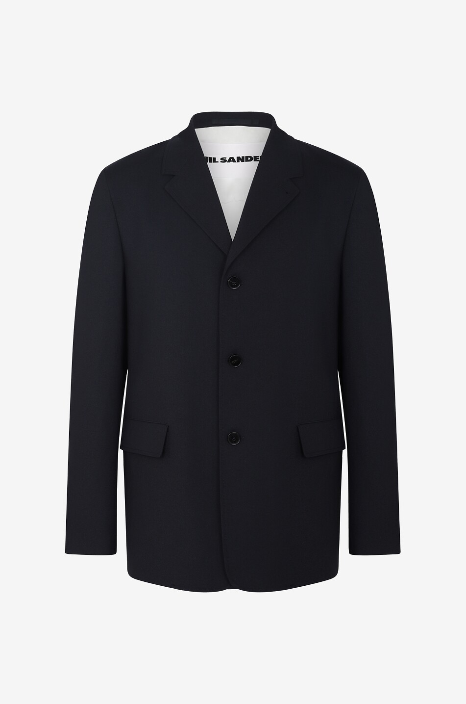 Twill single-breasted blazer