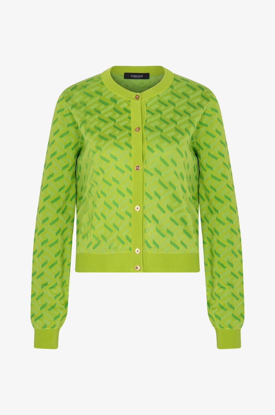 La Greca button-down jacquard cardigan