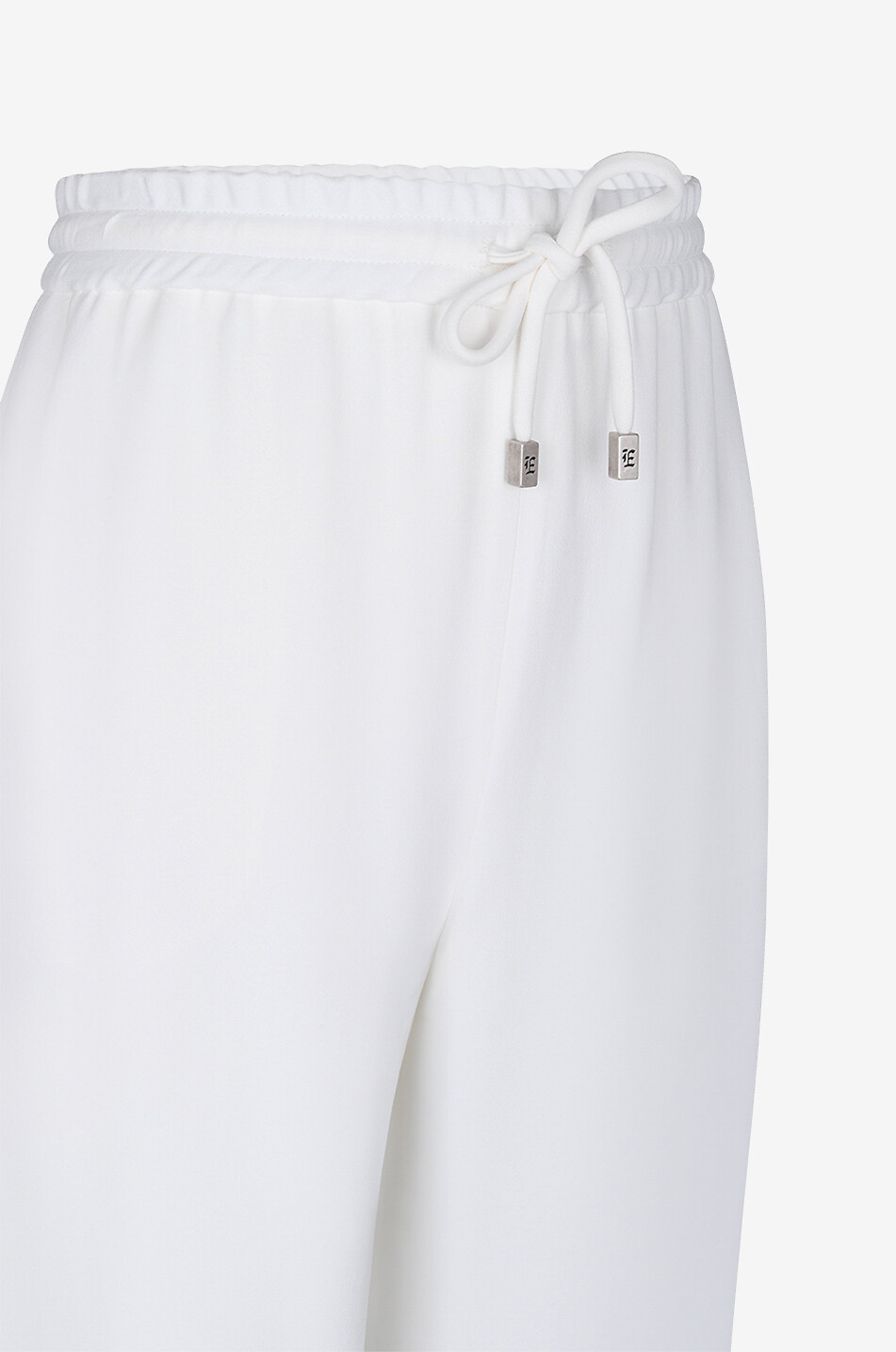ERMANNO SCERVINO Jogger spirit fluid crepe straight-leg trousers Women WHITE 3