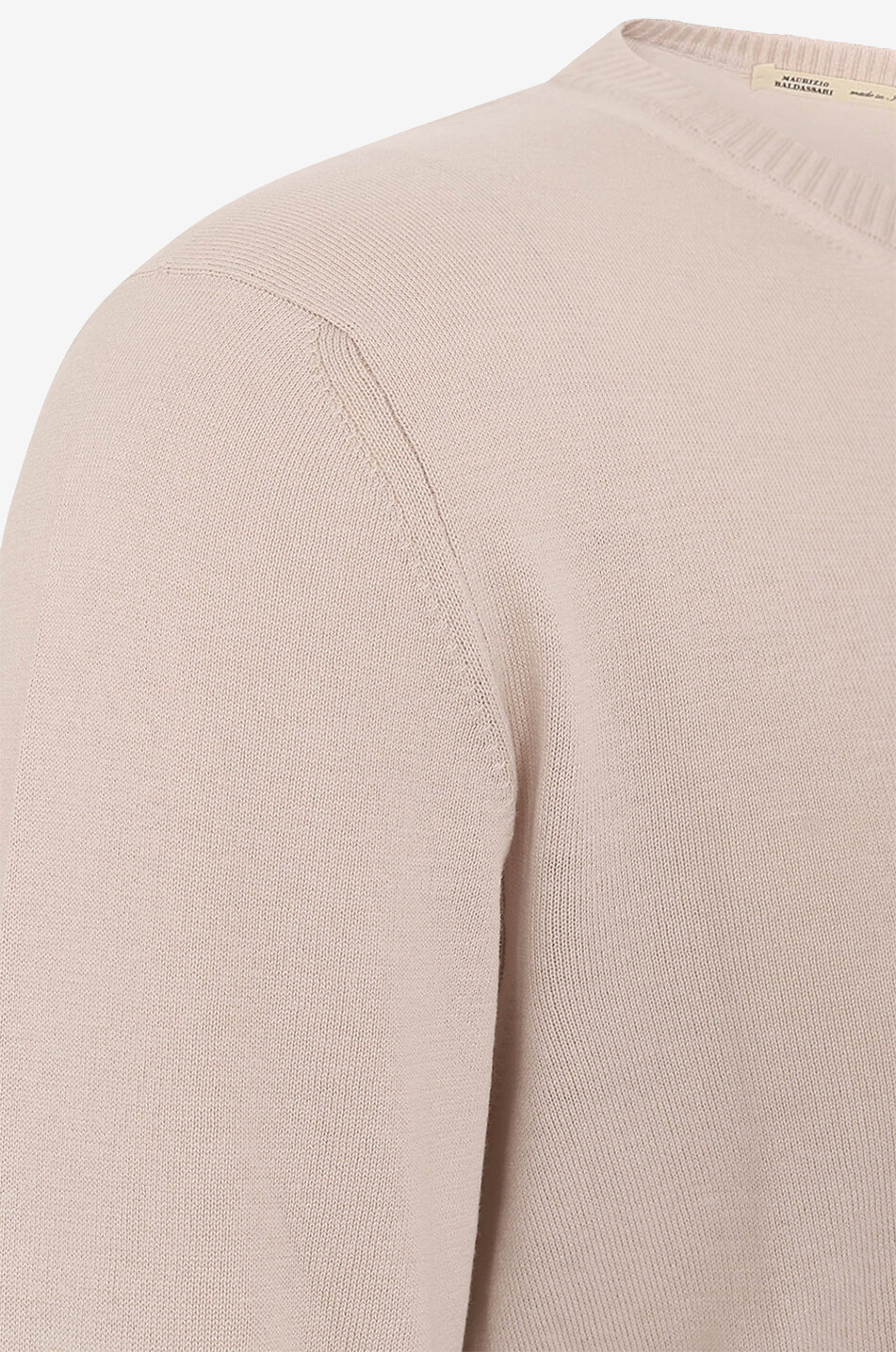 Pullover mit Rundhalsausschnitt aus Seide und Baumwolle