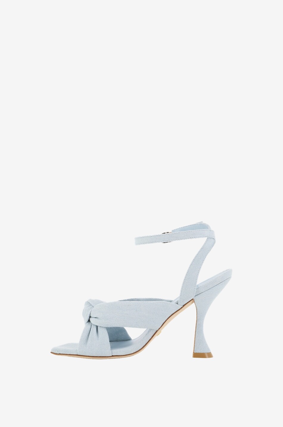 STUART WEITZMAN Sandales à talon en denim Playa 100 Femme BLEU CLAIR 3