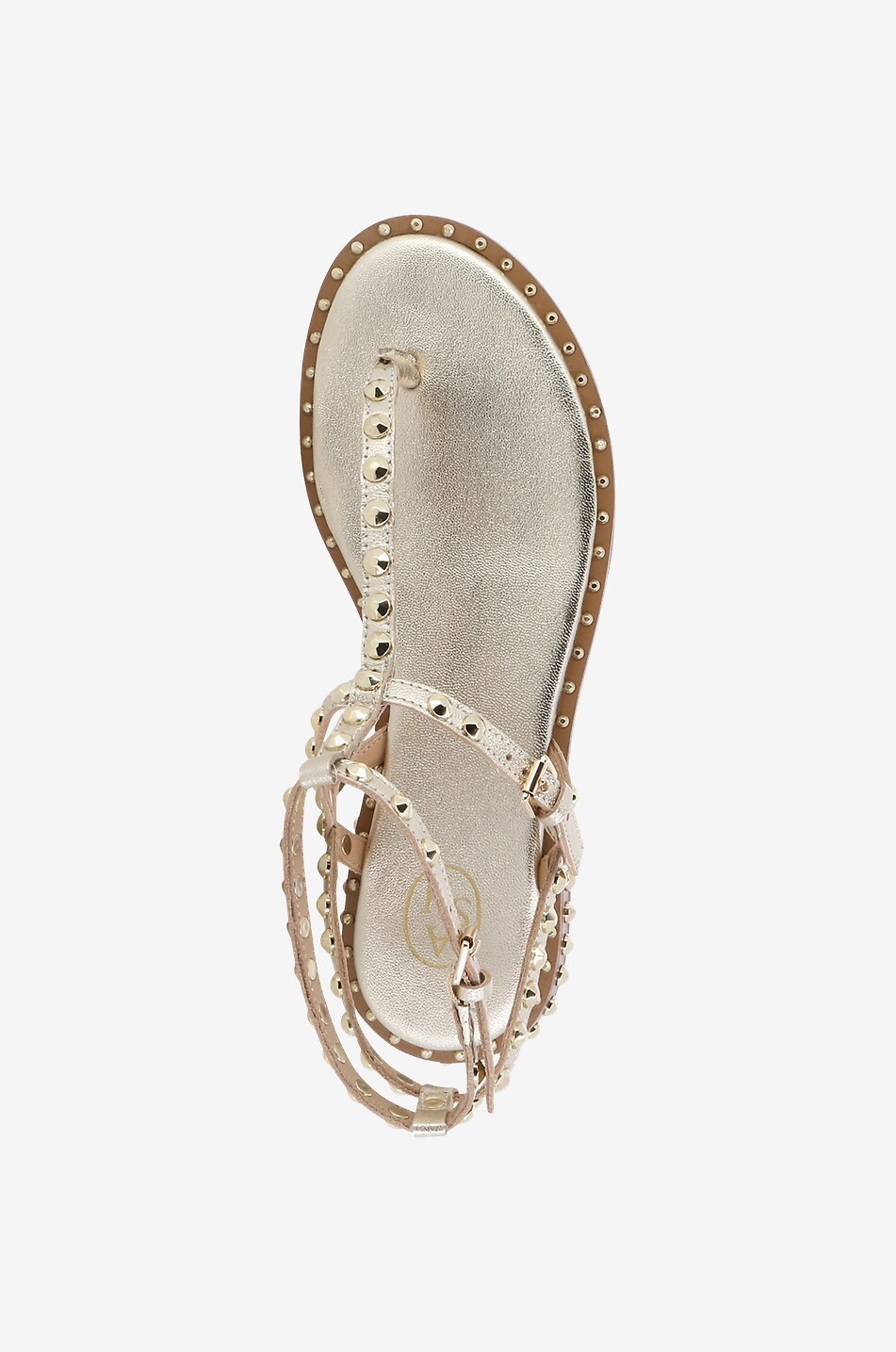 ASH Flache Sandalen aus Leder Paros Damen GOLDEN 5